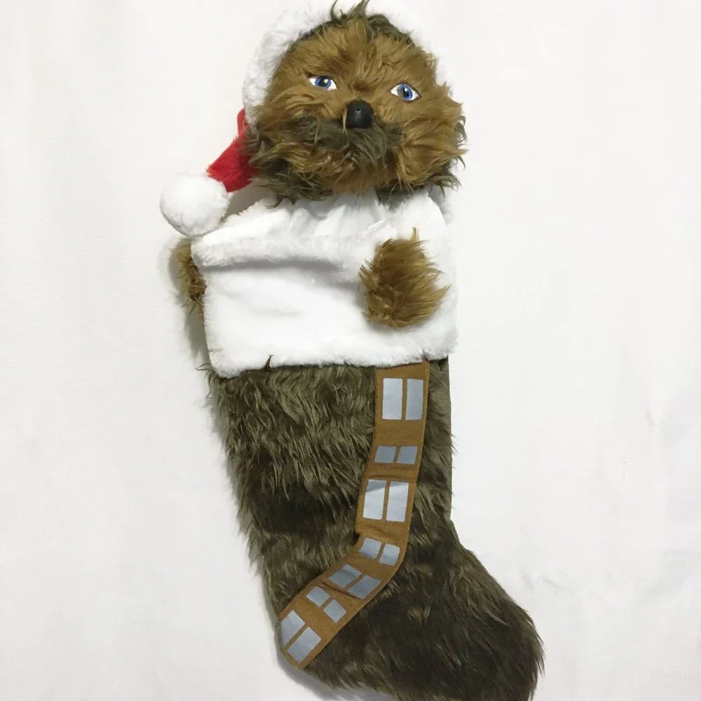 Kurt Adler Star Wars Chewbacca Plush Head Stocking, 20-Inch - Picture 1 of 3